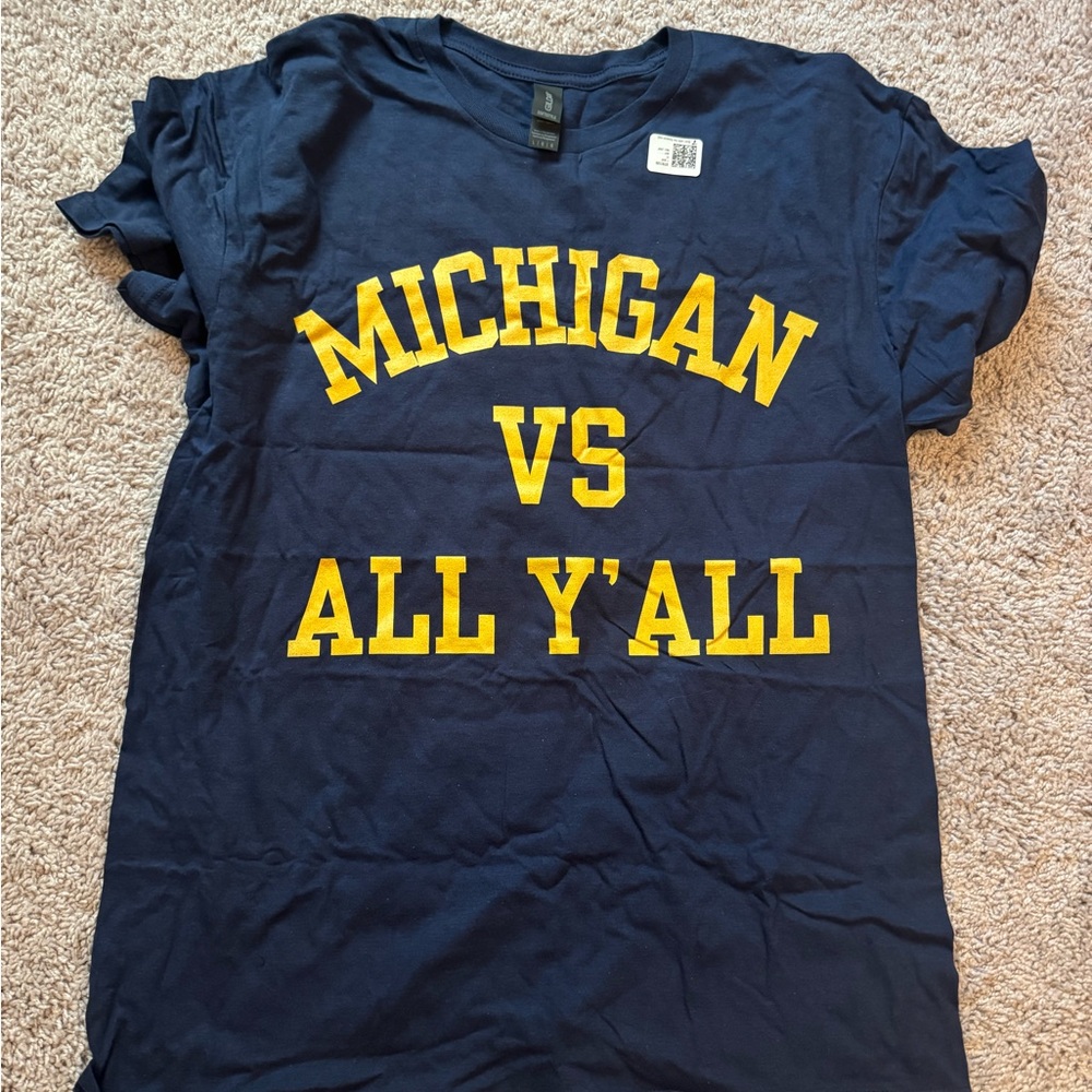 NWT Men's University of Michigan Vs All Ya'll Tshirt